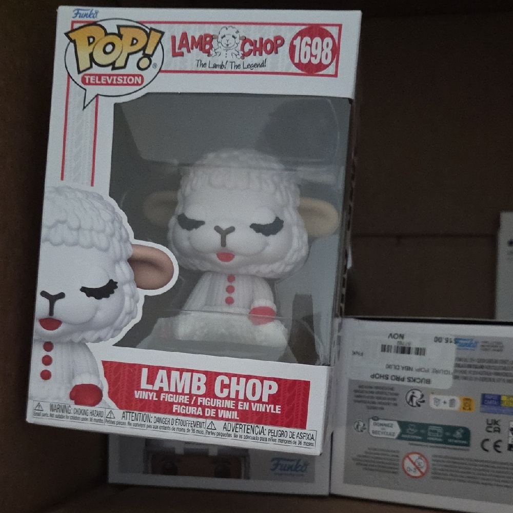 Funko Lamb Chop Vinyl Figure in White and Red